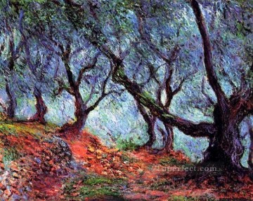 風景 Painting - ボルディゲーラ クロード モネの森のオリーブの木立